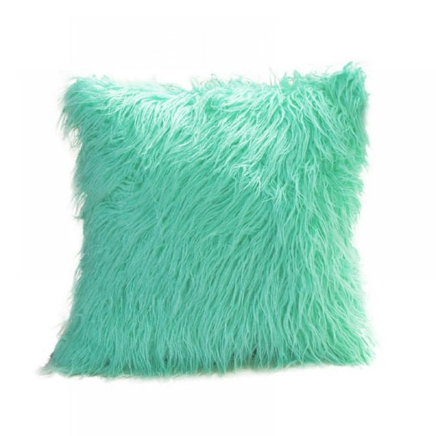 Plush Soft Square Faux Fur Throw Pillow Cover Cushion Case Pillowcase Home Decor
